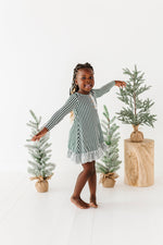 Green Stripes | NIGHTGOWN - By Baano