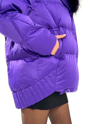 Genuine Silver Fox Premium Down Fill Coat - By Baano