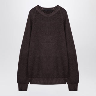 Brown Virgin Wool Pullover