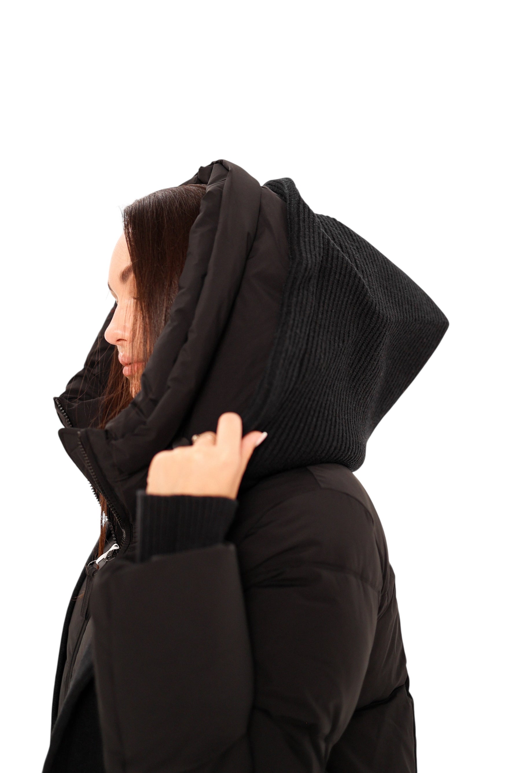 Double-hooded Insulated Bio-Down Coat