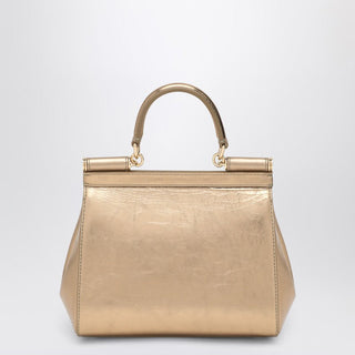 Gold Sicily Medium Handbag - By Baano