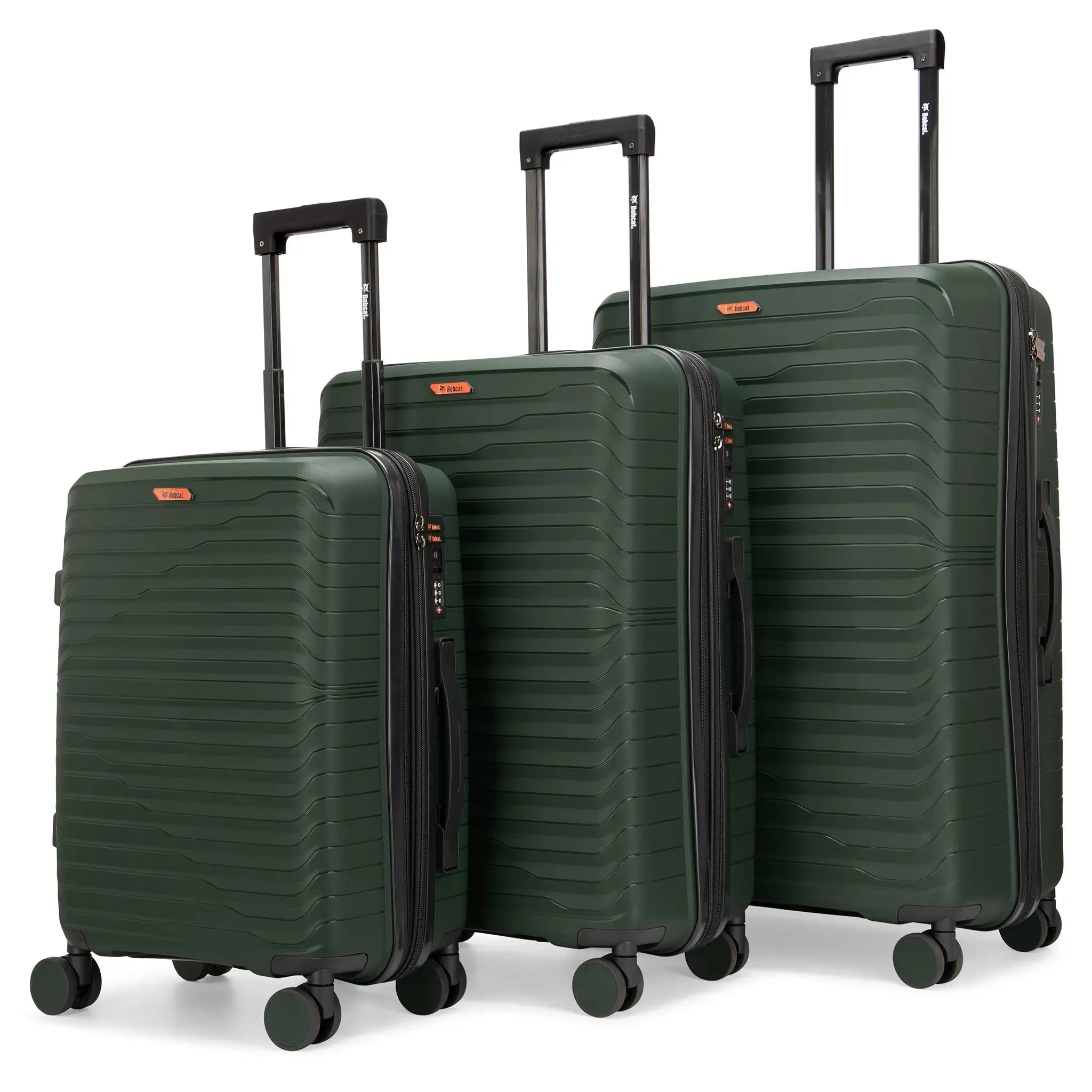 Excavator 3 Piece Expandable Tough Luggage Set - By Baano
