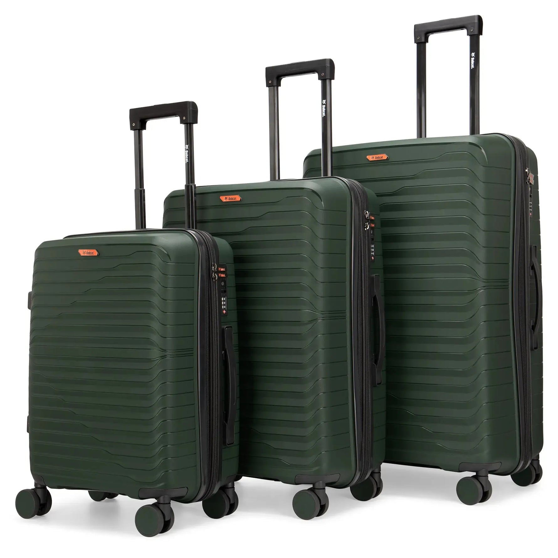 Excavator 3 Piece Expandable Tough Luggage Set - By Baano