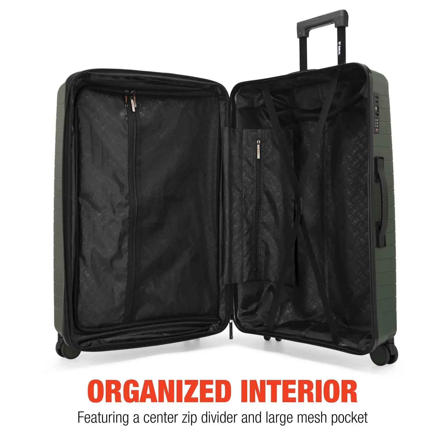 Excavator 3 Piece Expandable Tough Luggage Set - By Baano