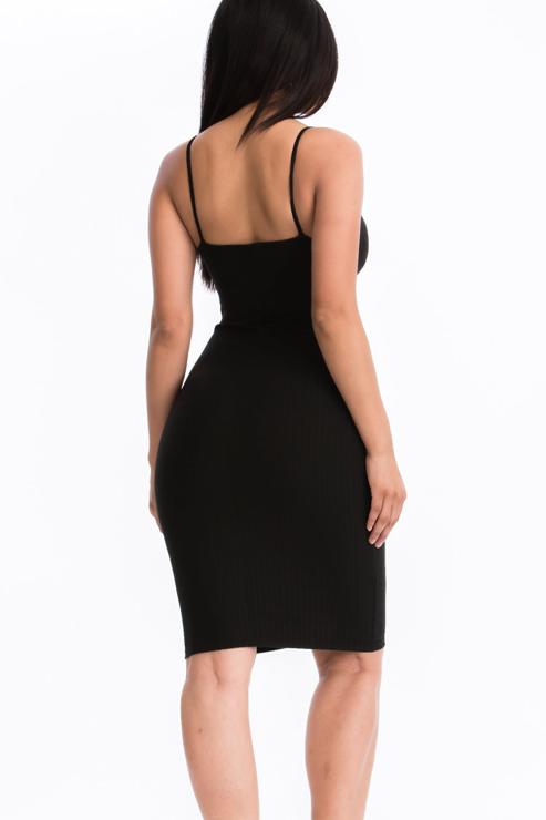 Ribbed Cami Soft Bodycon Dress (CAPELLA)