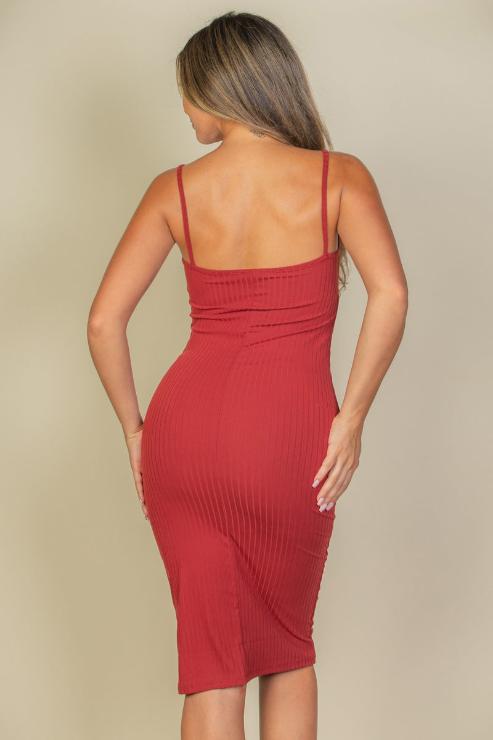 Ribbed Cami Soft Bodycon Dress (CAPELLA)