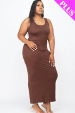 Plus Size Solid Basic Maxi Dress (CAPELLA)