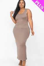 Plus Size Solid Basic Maxi Dress (CAPELLA)