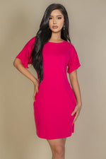 Side Pocket Double Folded Mini Dress (CAPELLA)