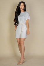 Side Pocket Double Folded Mini Dress (CAPELLA)