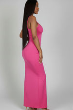 Ribbed Mermaid Hem Camisole Maxi Dress (CAPELLA)