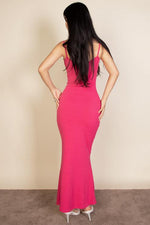 Ribbed Mermaid Hem Camisole Maxi Dress (CAPELLA)