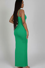 Ribbed Mermaid Hem Camisole Maxi Dress (CAPELLA)