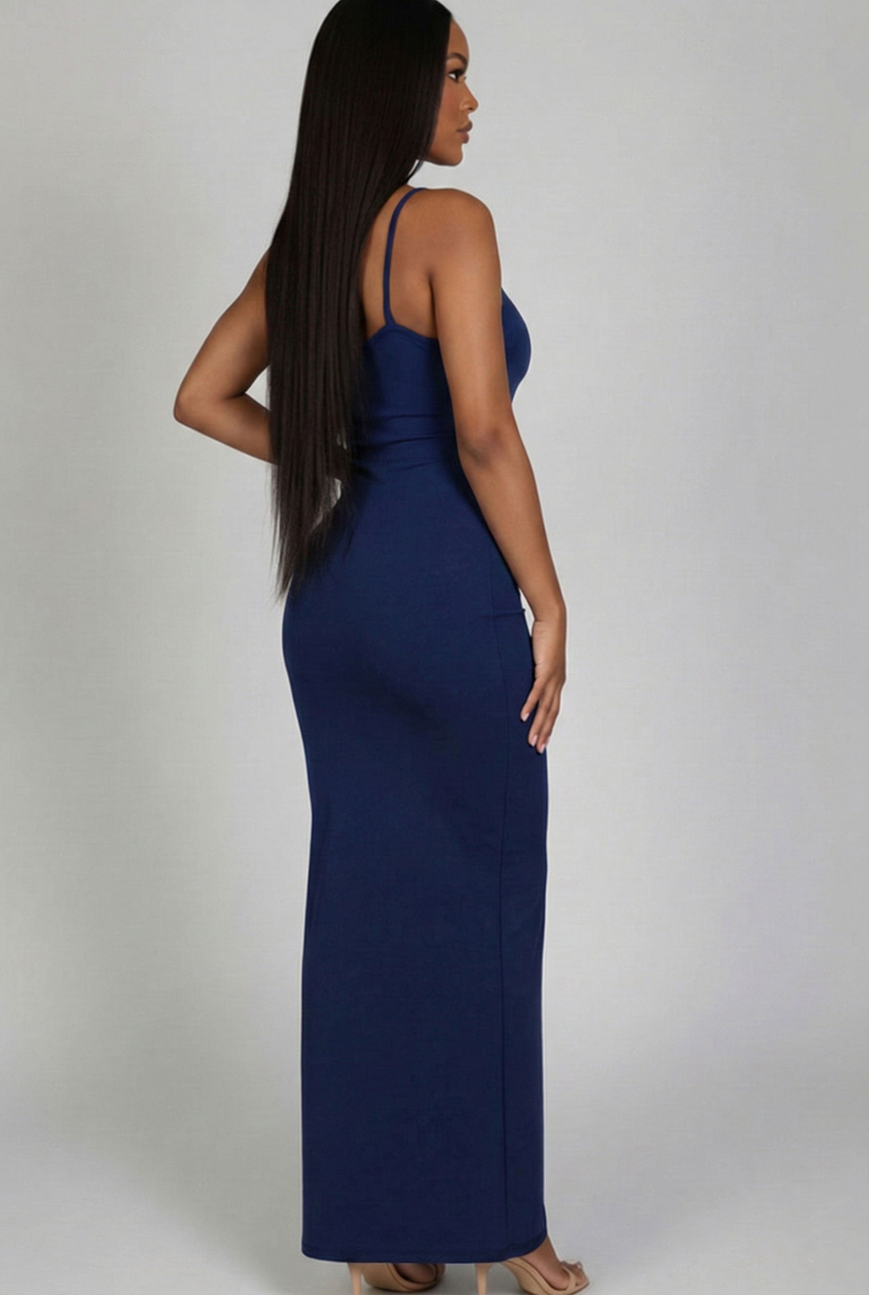 Ribbed Mermaid Hem Camisole Maxi Dress (CAPELLA)