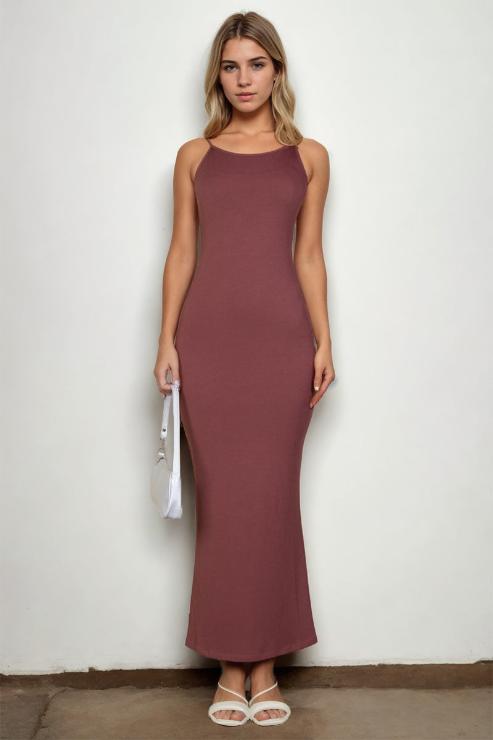 Ribbed Mermaid Hem Camisole Maxi Dress (CAPELLA)