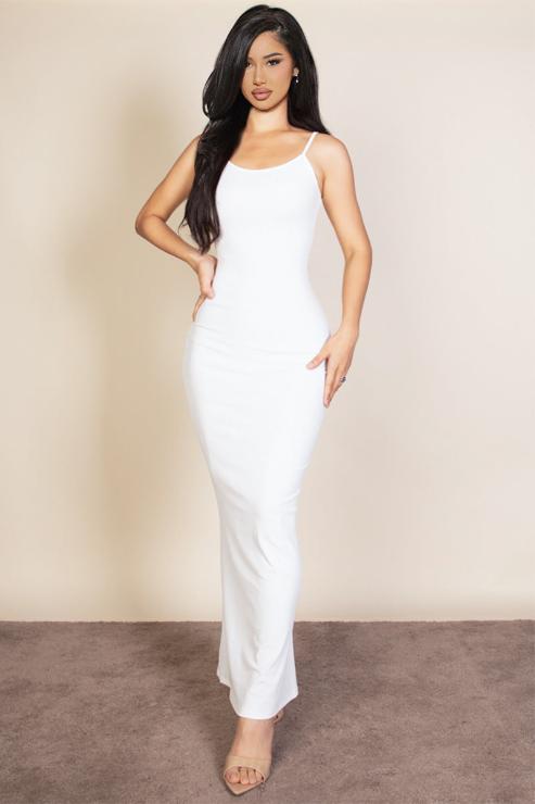 Ribbed Mermaid Hem Camisole Maxi Dress (CAPELLA)
