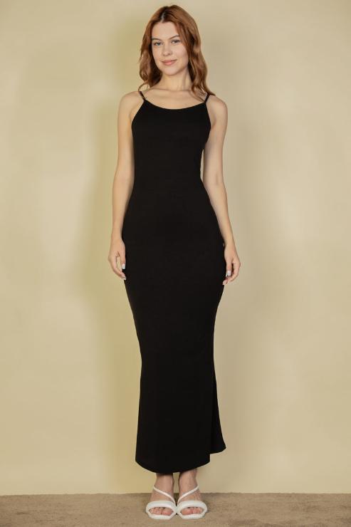 Ribbed Mermaid Hem Camisole Maxi Dress (CAPELLA)