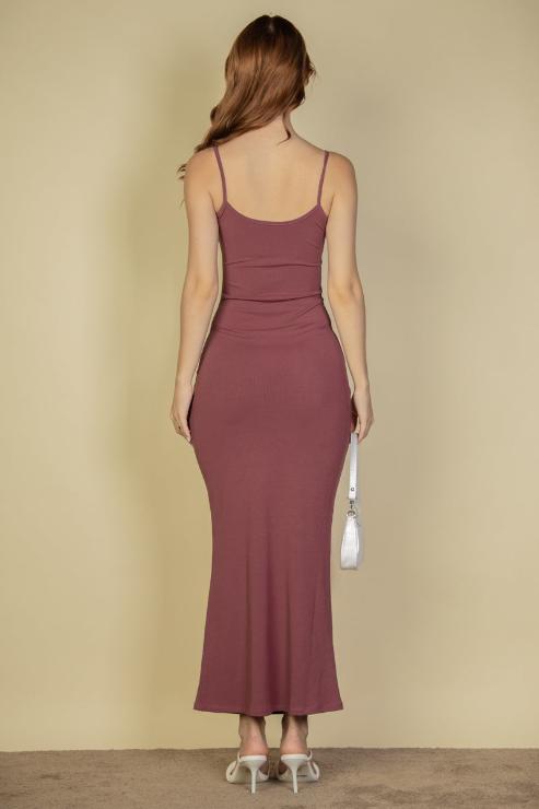 Ribbed Mermaid Hem Camisole Maxi Dress (CAPELLA)