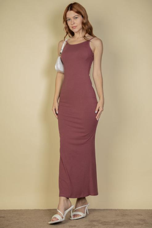 Ribbed Mermaid Hem Camisole Maxi Dress (CAPELLA)