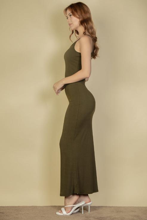 Ribbed Mermaid Hem Camisole Maxi Dress (CAPELLA)