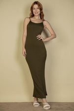 Ribbed Mermaid Hem Camisole Maxi Dress (CAPELLA)