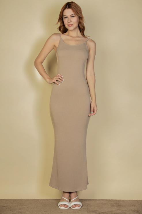 Ribbed Mermaid Hem Camisole Maxi Dress (CAPELLA)