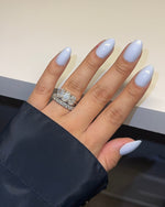 4.0ctw Three Stone Oval Cut Moissanite Engagement Ring Ring Deluxe Fine Jewelry