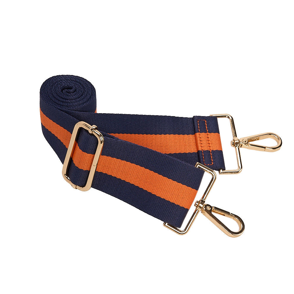 Clementine Orange Matte HydroBag® with Navy/Orange Strap