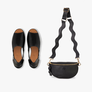 Peep Toe Shoe + Crossbody bag Bundle (15% off Bags)