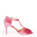 Blondie T-Strap Velvet Heels
