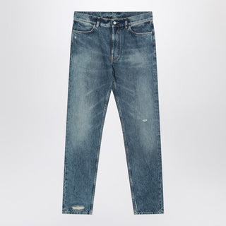 Faded Blue Denim Jeans - By Baano