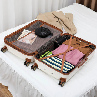 Grace 3 Piece Expandable Retro Luggage Set - By Baano
