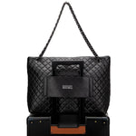 Diana Quilted Vegan Leather Weekender Tote Bag - By Baano