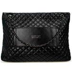 Diana Quilted Vegan Leather Weekender Tote Bag - By Baano