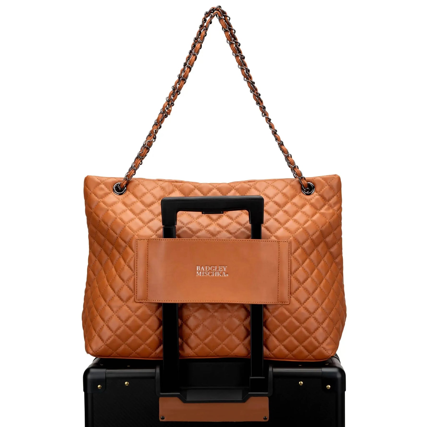 Diana Quilted Vegan Leather Weekender Tote Bag - By Baano