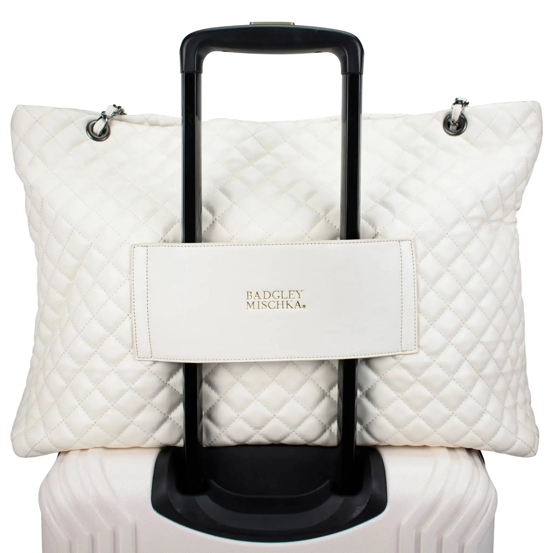 Diana Quilted Vegan Leather Weekender Tote Bag - By Baano