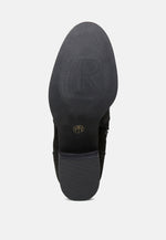 Bowie Stacked Heel Leather Boots