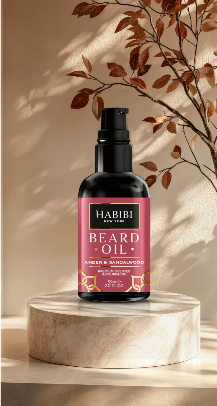 Amber & Sandalwood Beard Oil - By Baano