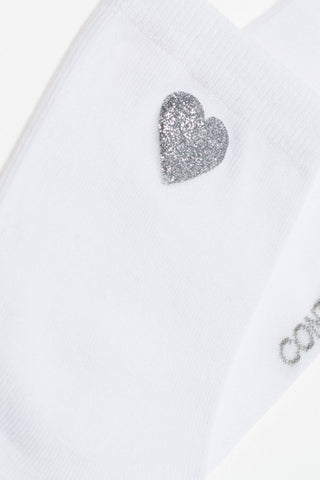 Cotton Socks Conte Classic 427 - Shimmering Heart Pattern - By Baano