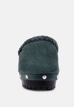 Inca Fine Suede Leather Clogs