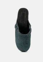 Inca Fine Suede Leather Clogs