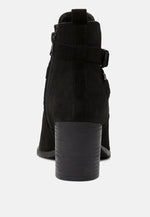 Bria Peep Toe Ankle Boots