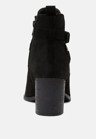 Bria Peep Toe Ankle Boots