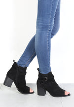 Bria Peep Toe Ankle Boots