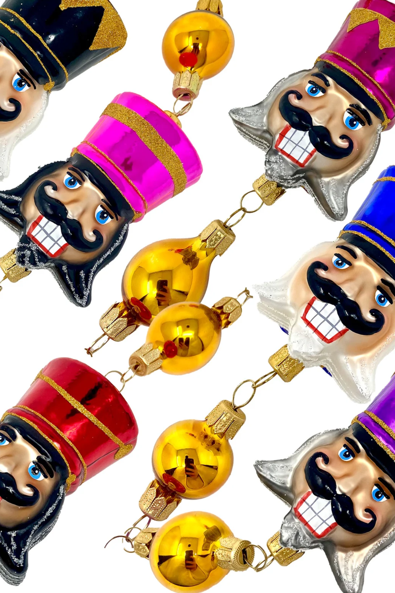 Broadway Nutcracker Glass Tree Garland
