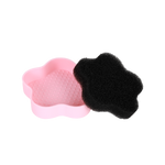 Frosted Snow Sparkle | 7 PC Makeup Brush & Cleaning Mat Set