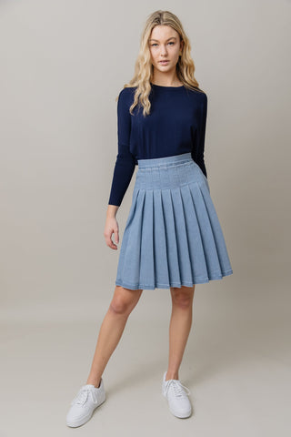 Montia Top in Midnight Navy