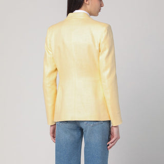 Double-breasted Charmer Clarity Butter-coloured Jacket - By Baano