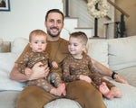 Bamboo Baby Christmas Sleepers | Matching Family Holiday Pajamas - Skating Gingerbread