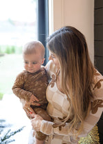 Bamboo Baby Christmas Sleepers | Matching Family Holiday Pajamas - Skating Gingerbread